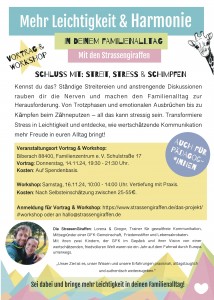 Flyer Vortrag und Workshop